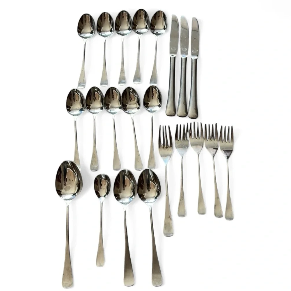 AMC “Astrid” Stainless Steel Flatware Set 22 pieces vintage